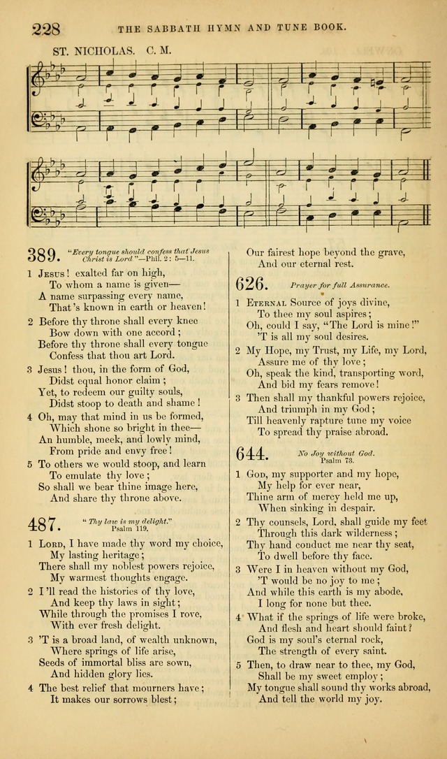 The Sabbath Hymn and Tune Book: for the service of song in the house of  the Lord page 230