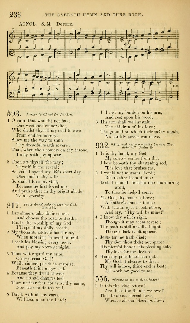 The Sabbath Hymn and Tune Book: for the service of song in the house of  the Lord page 238