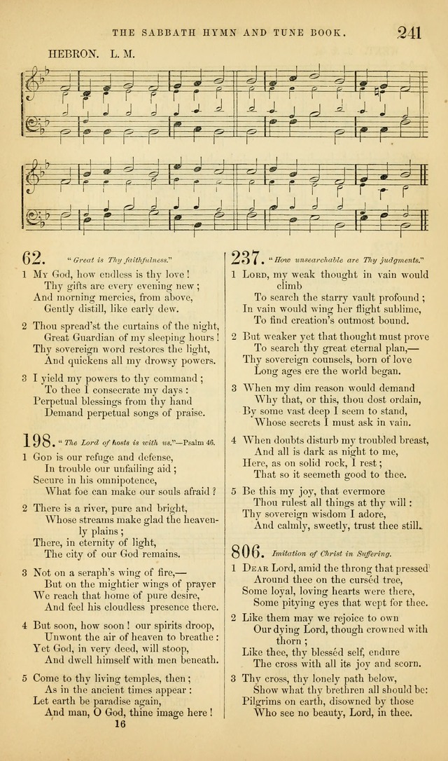 The Sabbath Hymn and Tune Book: for the service of song in the house of  the Lord page 243