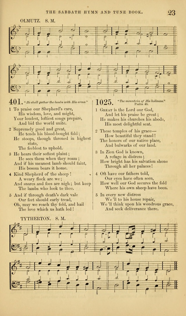 The Sabbath Hymn and Tune Book: for the service of song in the house of  the Lord page 25