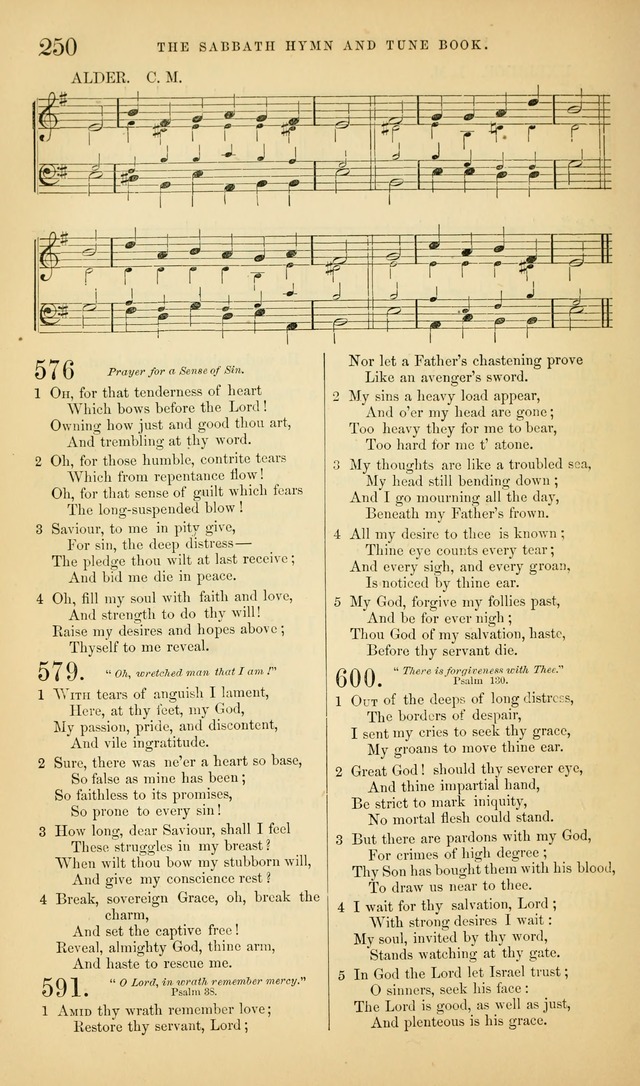 The Sabbath Hymn and Tune Book: for the service of song in the house of  the Lord page 252