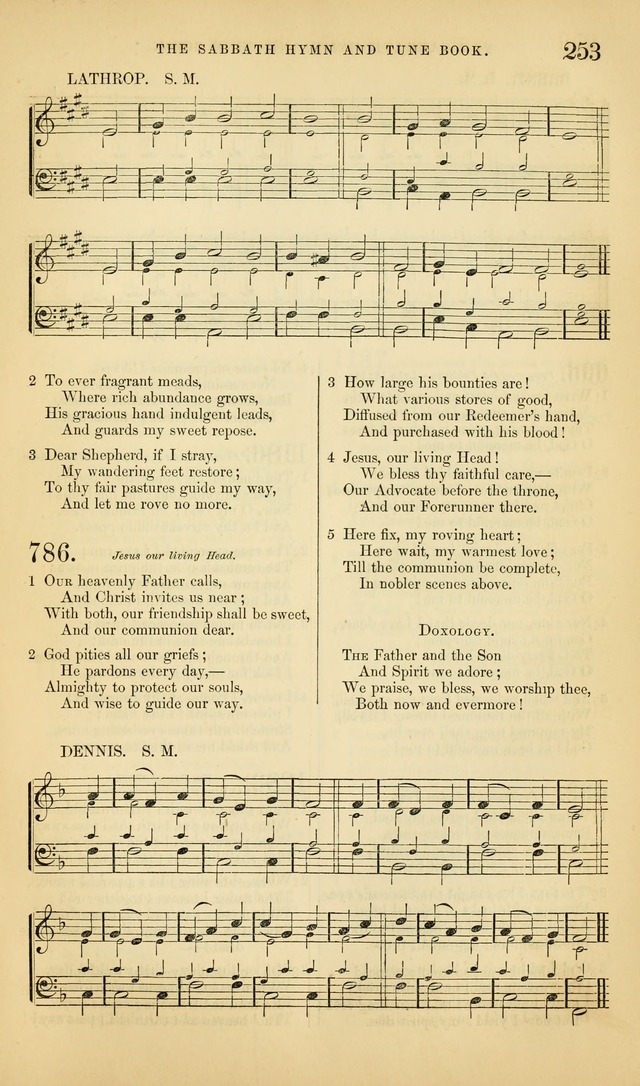 The Sabbath Hymn and Tune Book: for the service of song in the house of  the Lord page 255