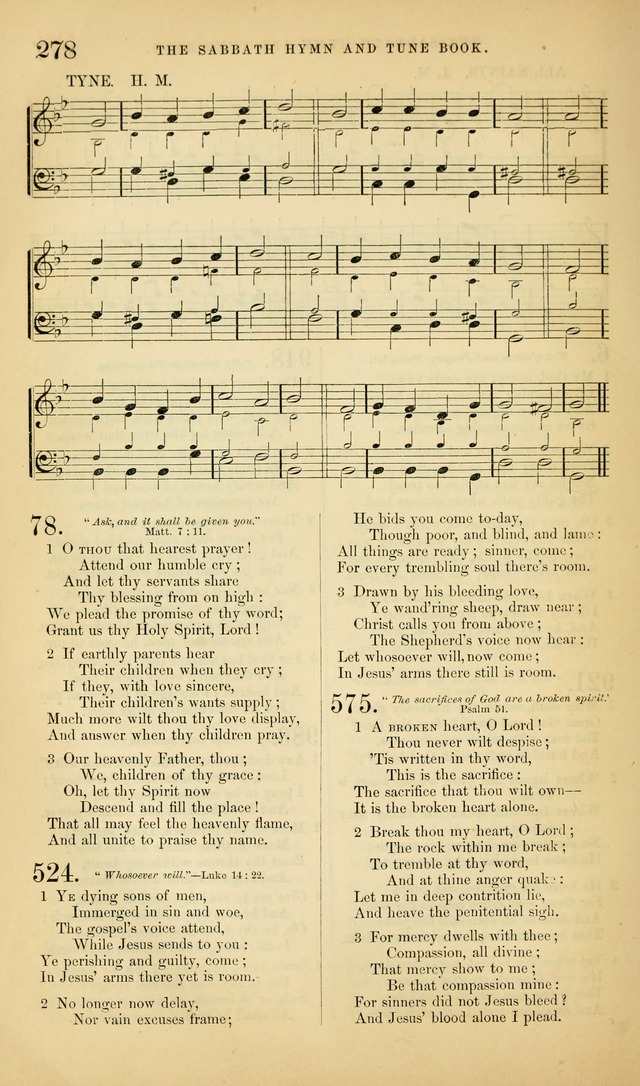 The Sabbath Hymn and Tune Book: for the service of song in the house of  the Lord page 280