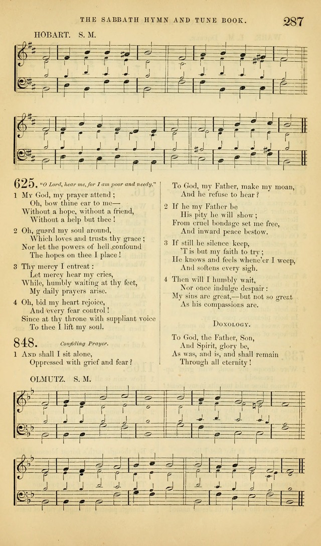 The Sabbath Hymn and Tune Book: for the service of song in the house of  the Lord page 289