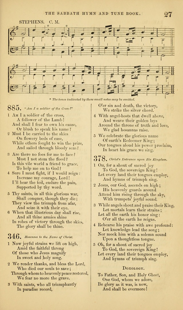 The Sabbath Hymn and Tune Book: for the service of song in the house of  the Lord page 29