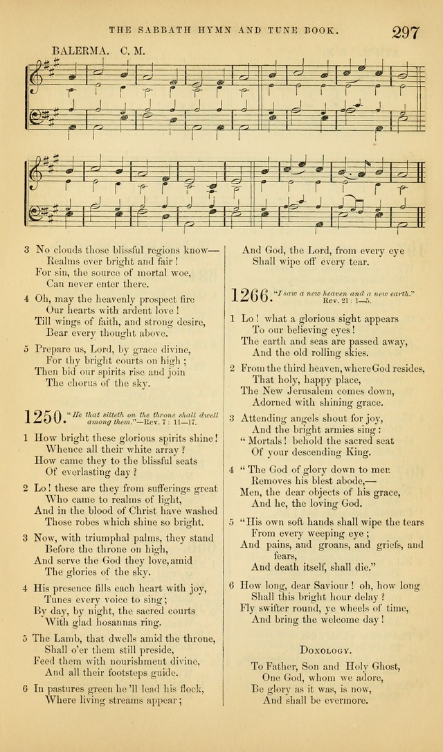 The Sabbath Hymn and Tune Book: for the service of song in the house of  the Lord page 299