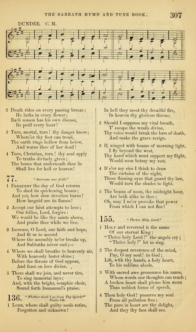 The Sabbath Hymn and Tune Book: for the service of song in the house of  the Lord page 309