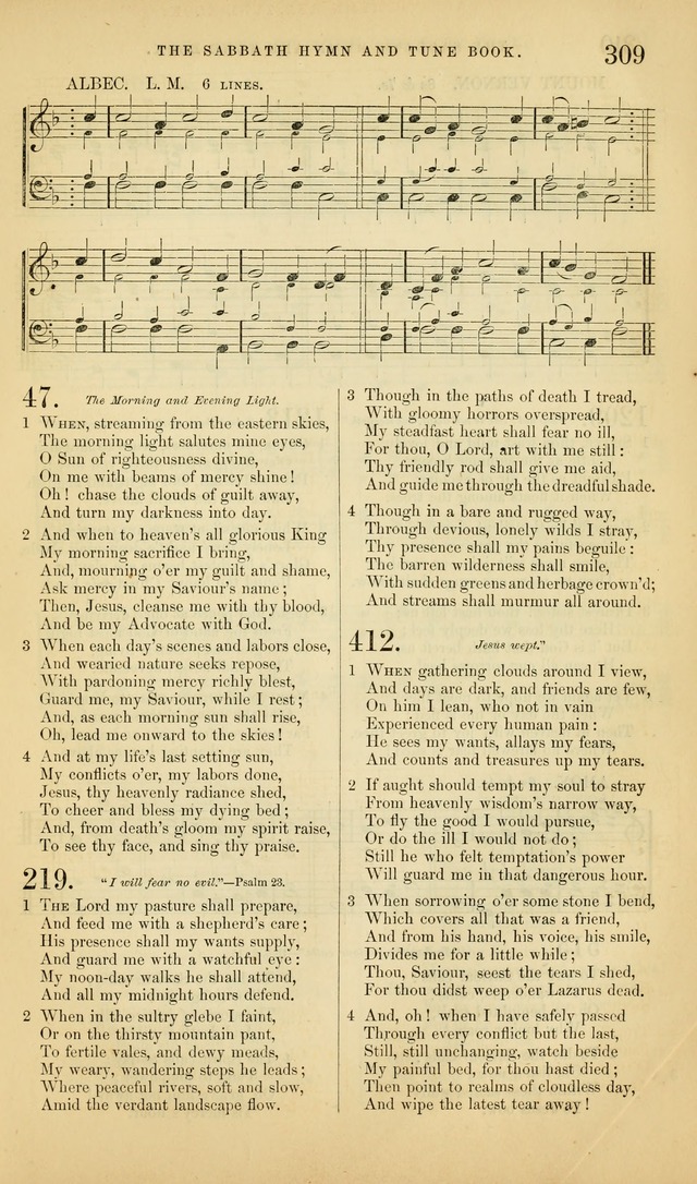 The Sabbath Hymn and Tune Book: for the service of song in the house of  the Lord page 311