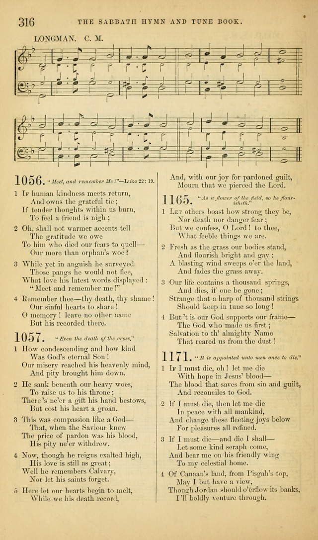 The Sabbath Hymn and Tune Book: for the service of song in the house of  the Lord page 318