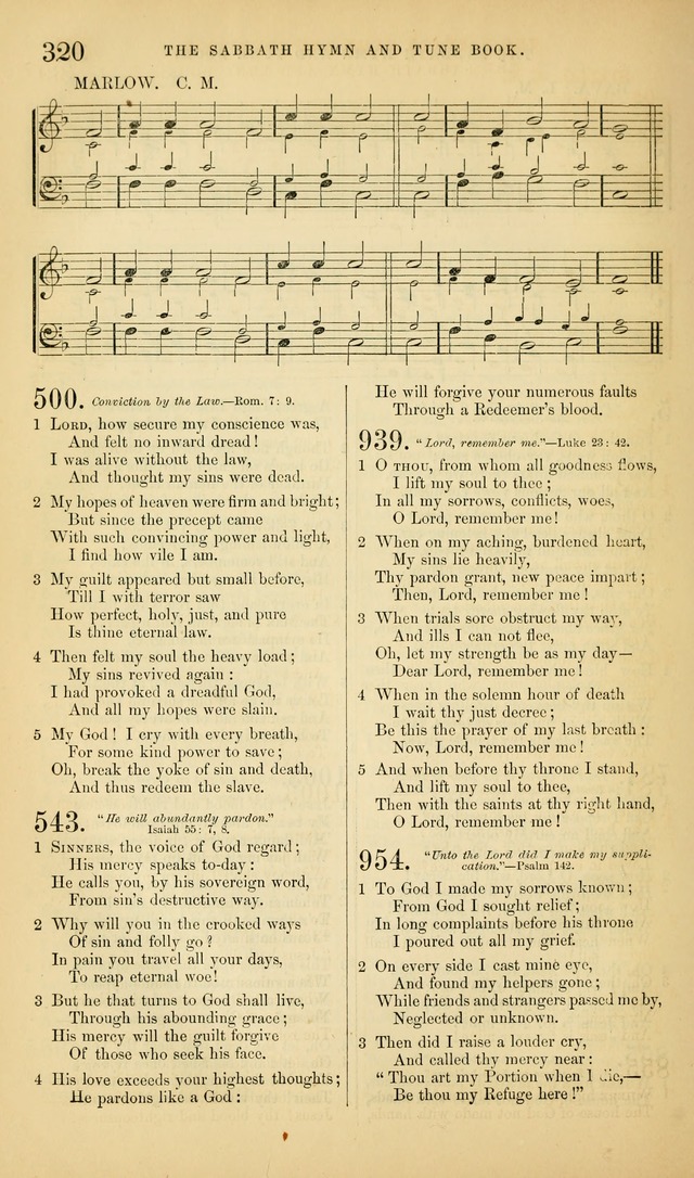 The Sabbath Hymn and Tune Book: for the service of song in the house of  the Lord page 322