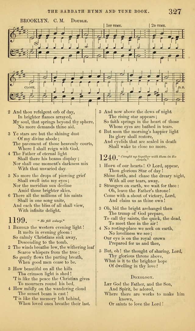 The Sabbath Hymn and Tune Book: for the service of song in the house of  the Lord page 329