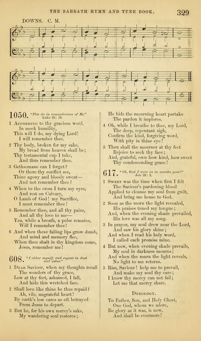The Sabbath Hymn and Tune Book: for the service of song in the house of  the Lord page 331