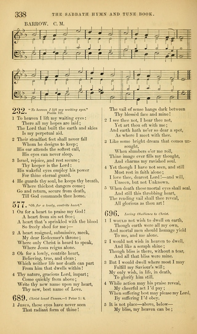 The Sabbath Hymn and Tune Book: for the service of song in the house of  the Lord page 340