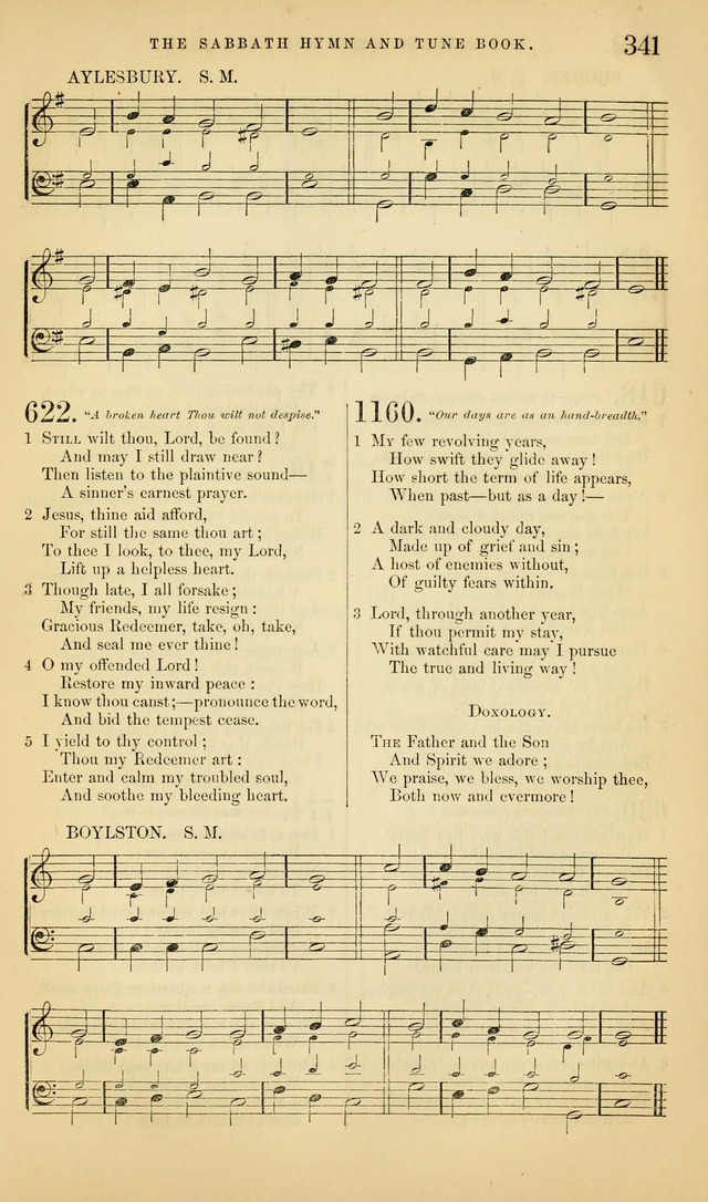 The Sabbath Hymn and Tune Book: for the service of song in the house of  the Lord page 343