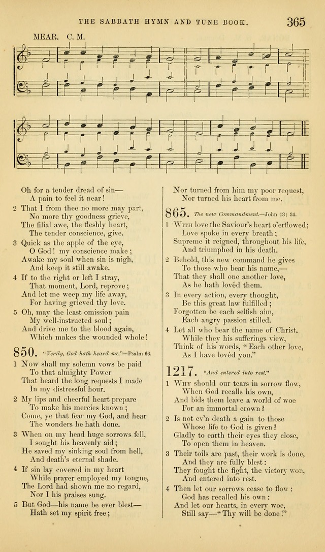 The Sabbath Hymn and Tune Book: for the service of song in the house of  the Lord page 367