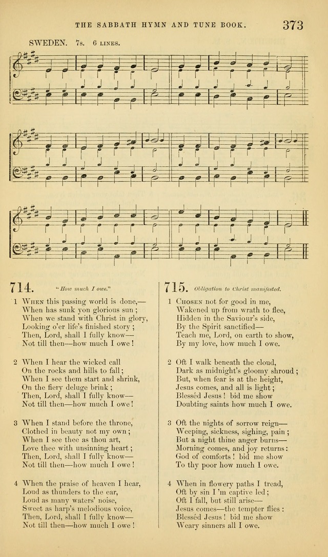 The Sabbath Hymn and Tune Book: for the service of song in the house of  the Lord page 375