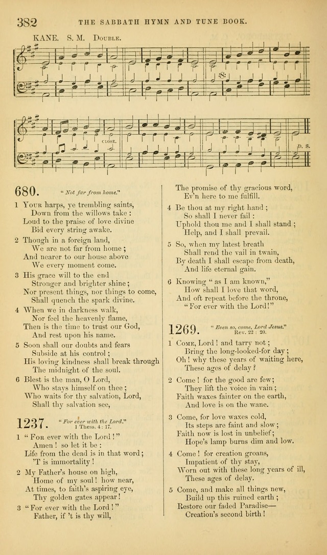 The Sabbath Hymn and Tune Book: for the service of song in the house of  the Lord page 384