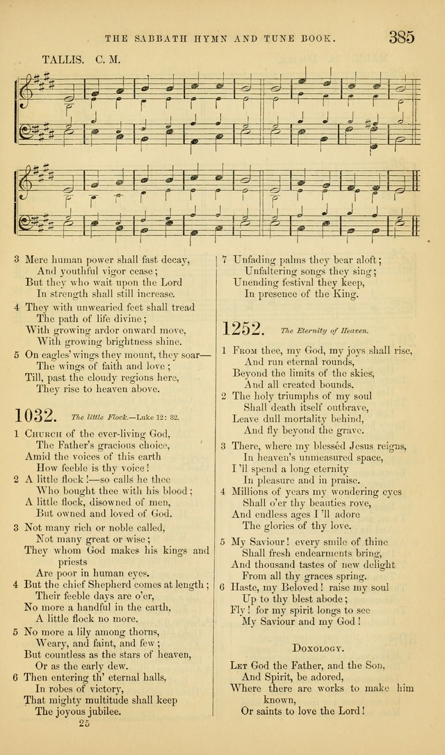 The Sabbath Hymn and Tune Book: for the service of song in the house of  the Lord page 387
