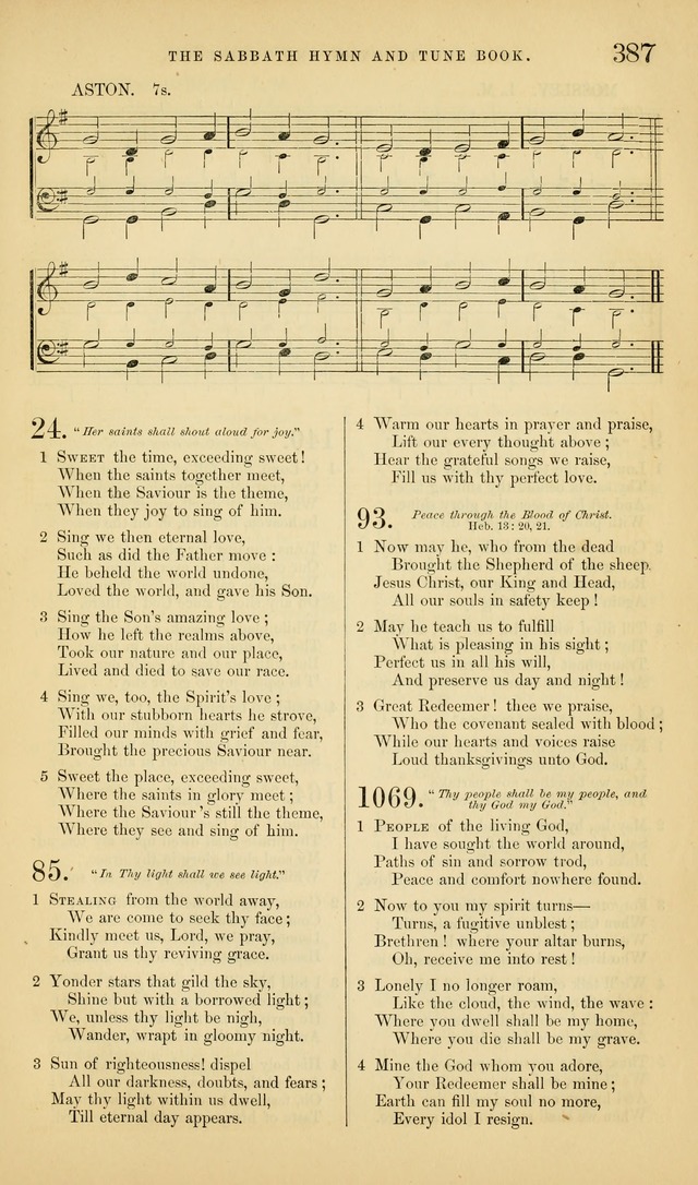 The Sabbath Hymn and Tune Book: for the service of song in the house of  the Lord page 389