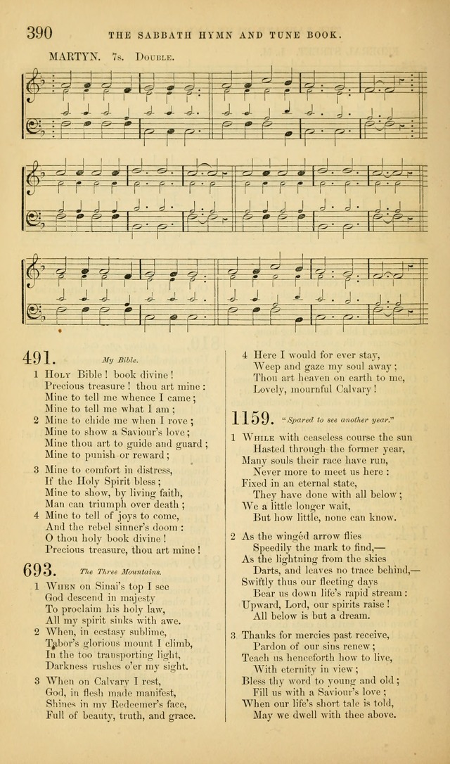 The Sabbath Hymn and Tune Book: for the service of song in the house of  the Lord page 392