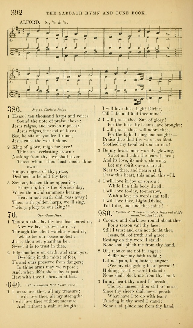 The Sabbath Hymn and Tune Book: for the service of song in the house of  the Lord page 394