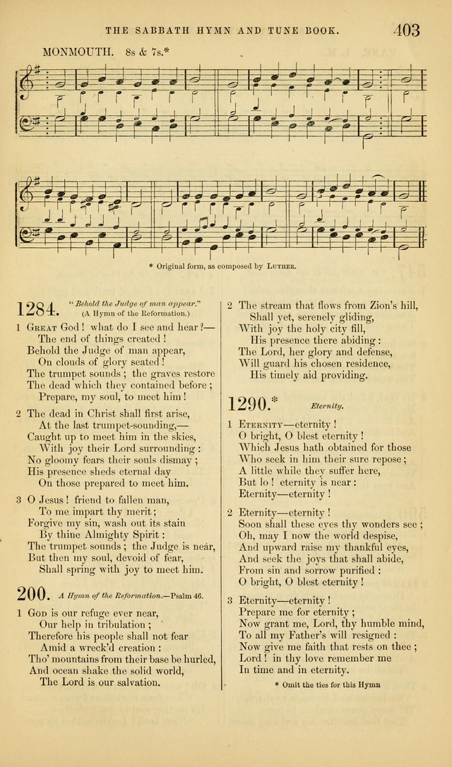 The Sabbath Hymn and Tune Book: for the service of song in the house of  the Lord page 405