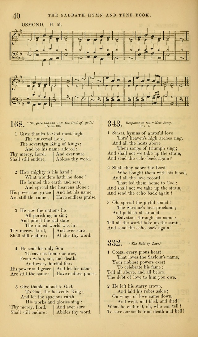 The Sabbath Hymn and Tune Book: for the service of song in the house of  the Lord page 42