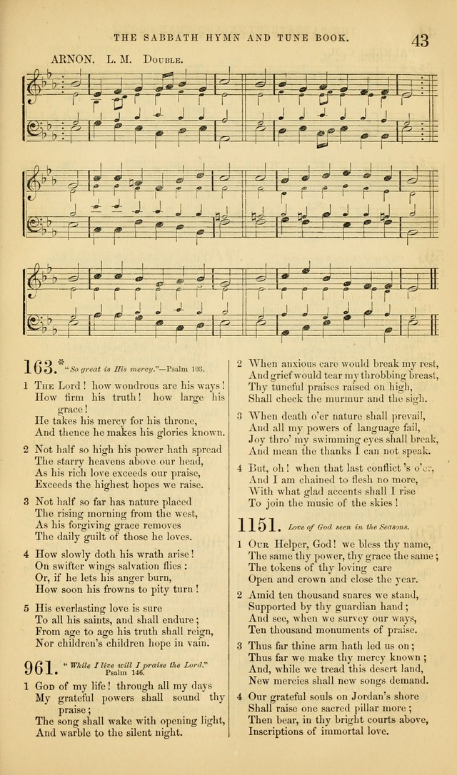 The Sabbath Hymn and Tune Book: for the service of song in the house of  the Lord page 45