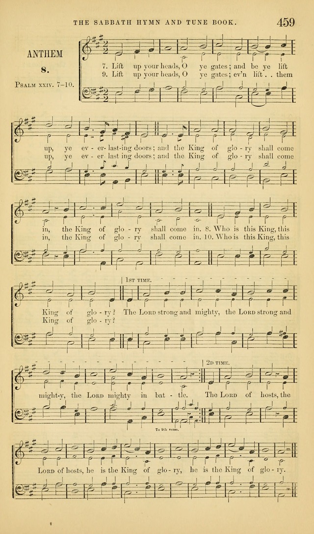 The Sabbath Hymn and Tune Book: for the service of song in the house of  the Lord page 461