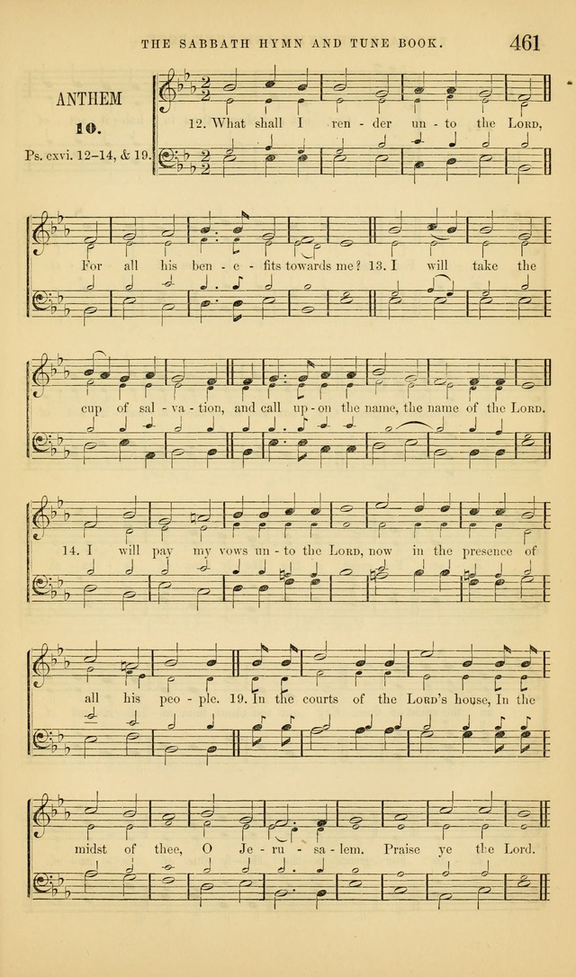 The Sabbath Hymn and Tune Book: for the service of song in the house of  the Lord page 463
