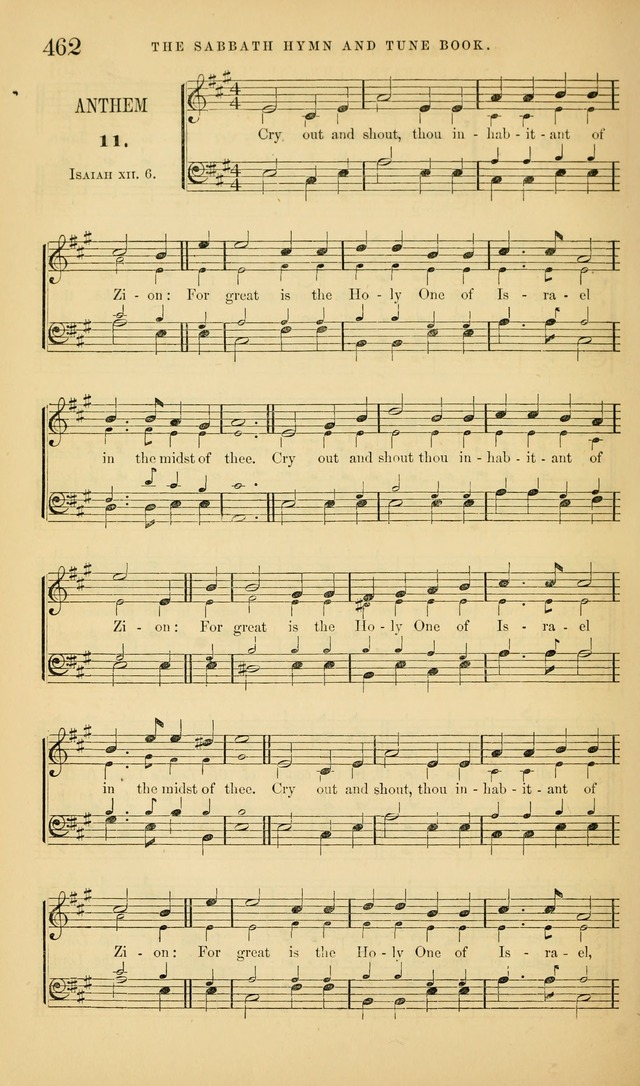 The Sabbath Hymn and Tune Book: for the service of song in the house of  the Lord page 464