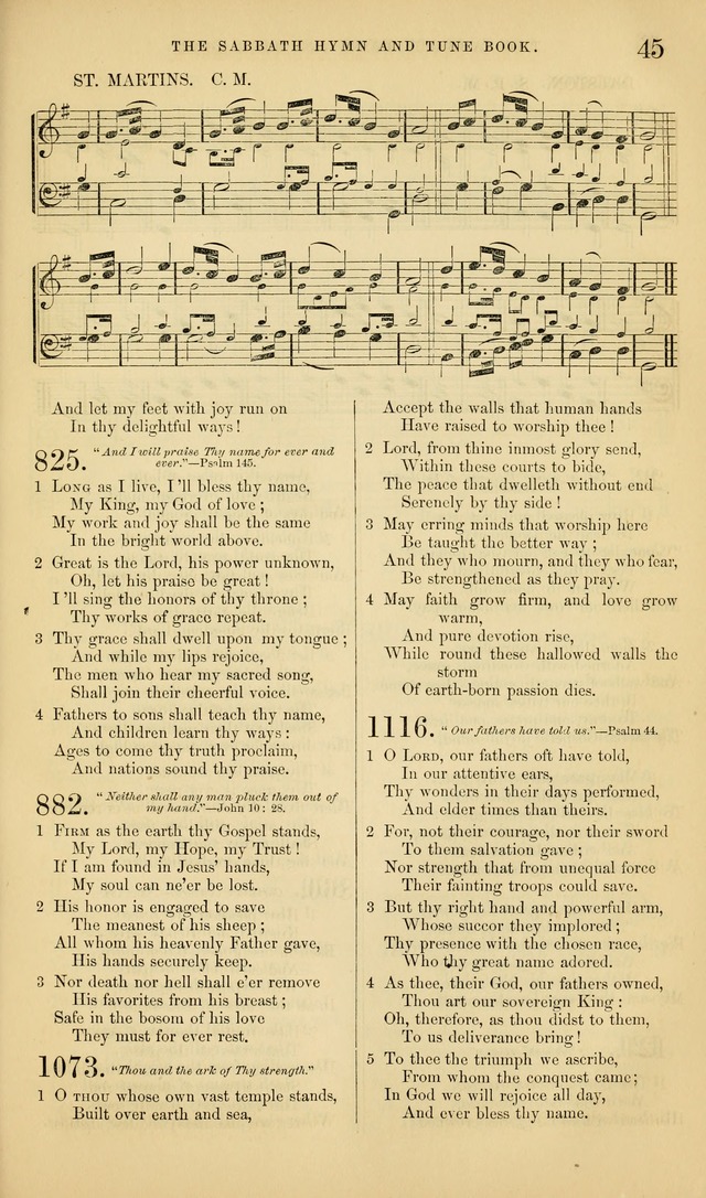 The Sabbath Hymn and Tune Book: for the service of song in the house of  the Lord page 47