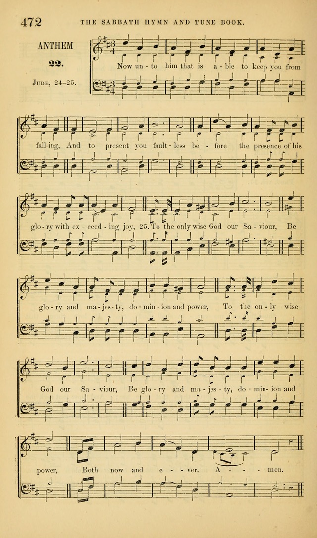 The Sabbath Hymn and Tune Book: for the service of song in the house of  the Lord page 474