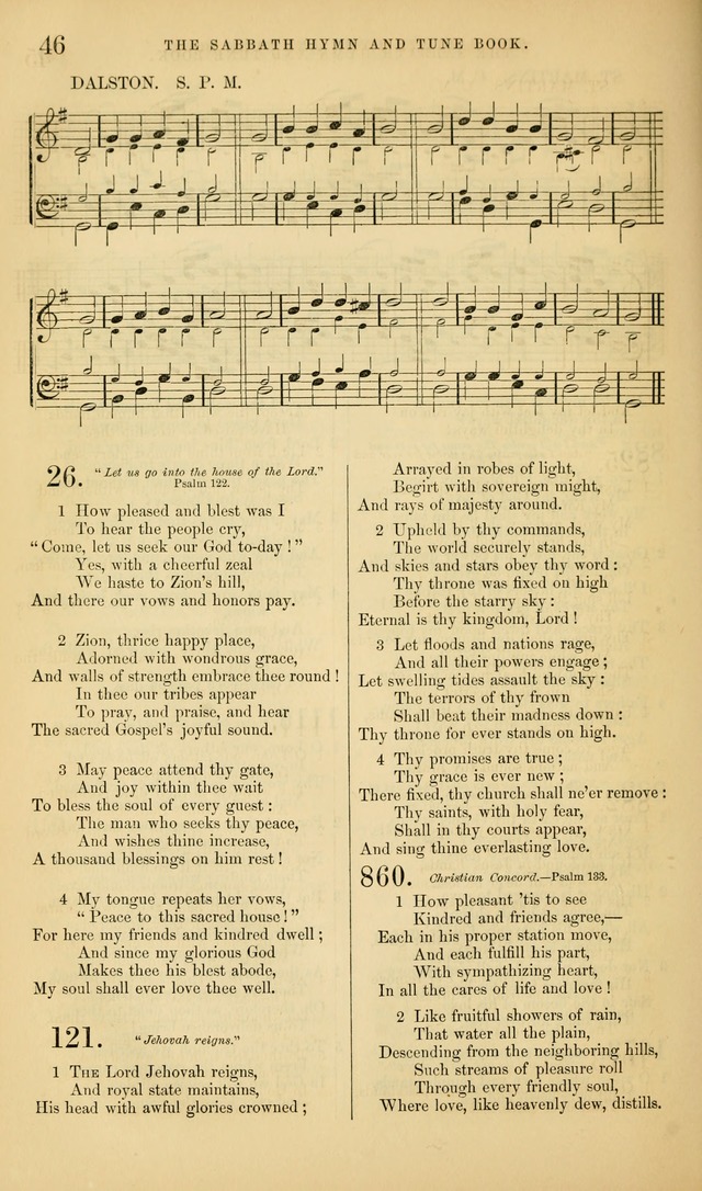 The Sabbath Hymn and Tune Book: for the service of song in the house of  the Lord page 48