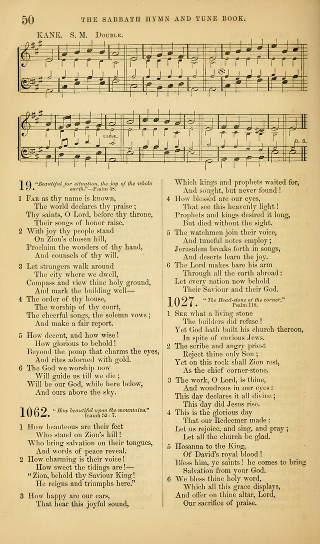 The Sabbath Hymn and Tune Book: for the service of song in the house of  the Lord page 52