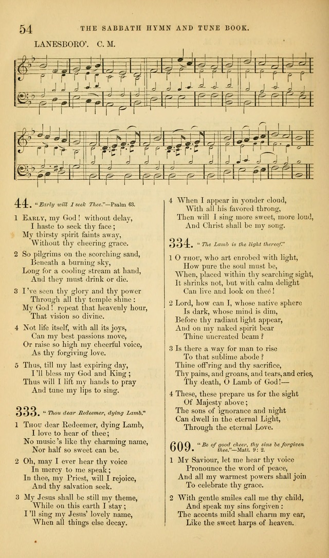 The Sabbath Hymn and Tune Book: for the service of song in the house of  the Lord page 56