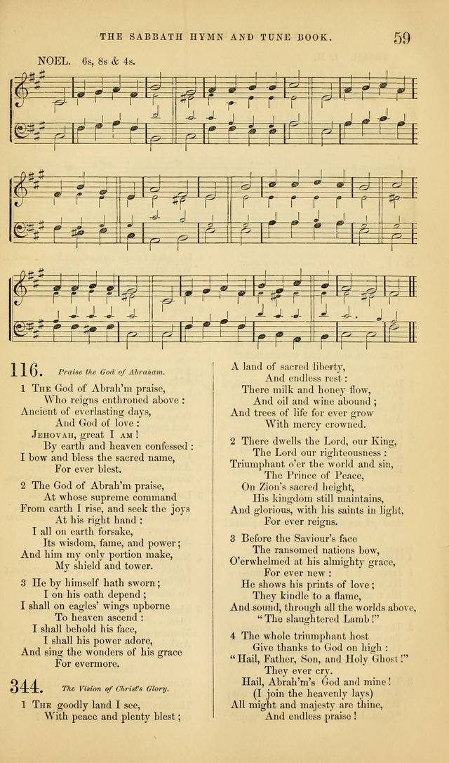 The Sabbath Hymn and Tune Book: for the service of song in the house of  the Lord page 61