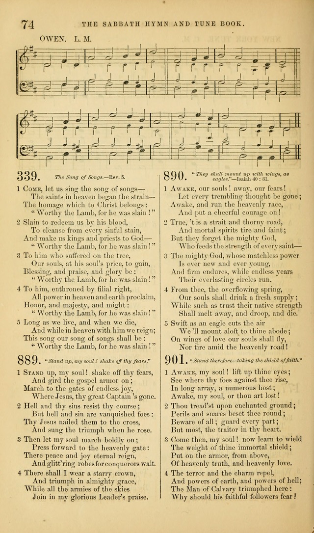 The Sabbath Hymn and Tune Book: for the service of song in the house of  the Lord page 76