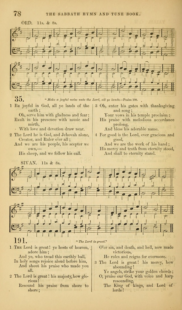 The Sabbath Hymn and Tune Book: for the service of song in the house of  the Lord page 80