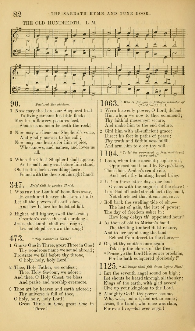 The Sabbath Hymn and Tune Book: for the service of song in the house of  the Lord page 84