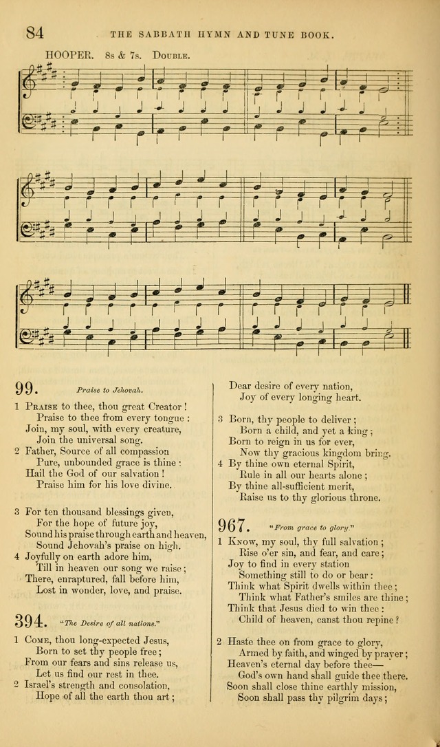 The Sabbath Hymn and Tune Book: for the service of song in the house of  the Lord page 86