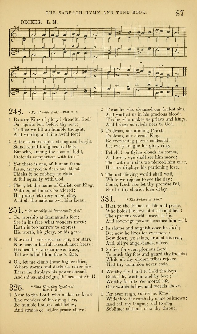 The Sabbath Hymn and Tune Book: for the service of song in the house of  the Lord page 89