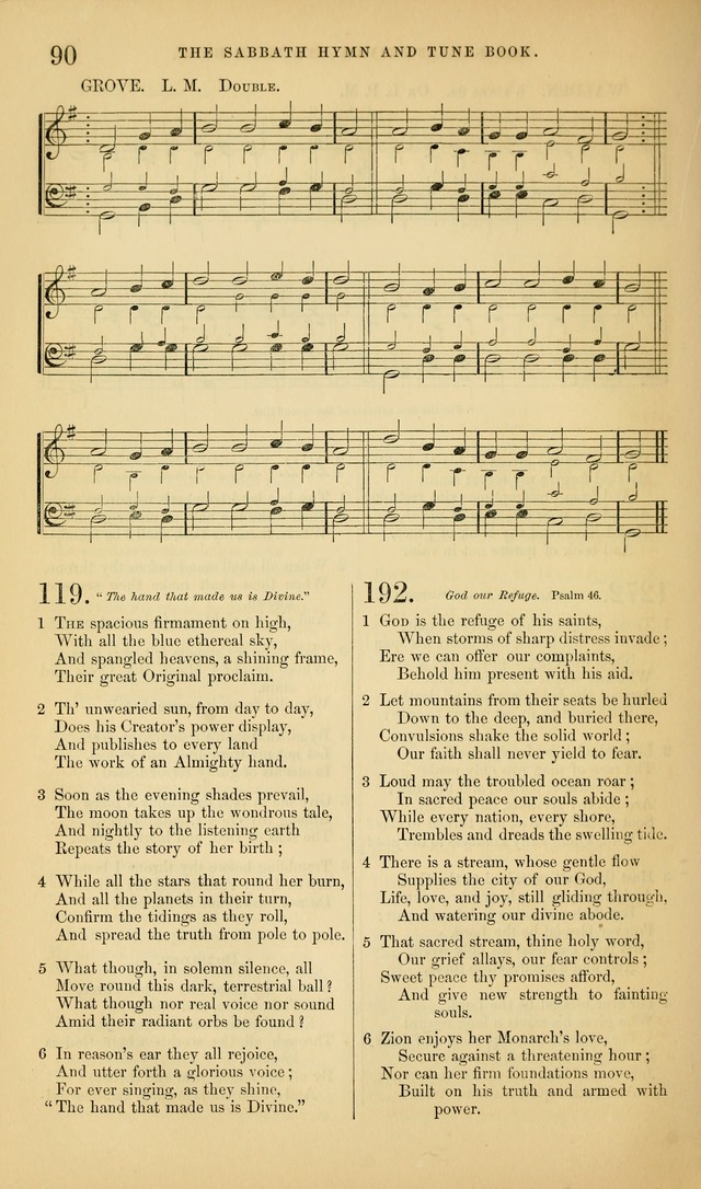 The Sabbath Hymn and Tune Book: for the service of song in the house of  the Lord page 92