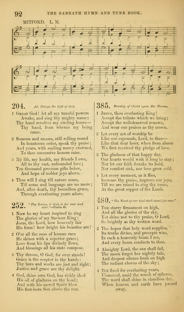 The Sabbath Hymn and Tune Book: for the service of song in the house of  the Lord page 94