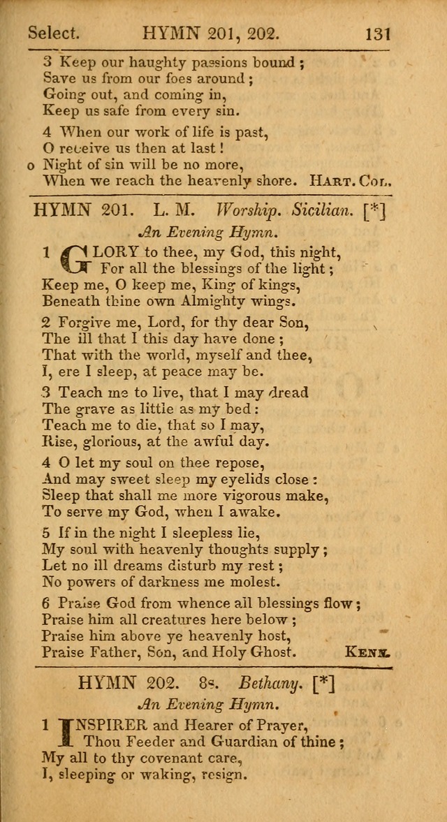 Select Hymns: the third part of Christian Psalmody; with directions for musical expression (Stereotype ed.) page 131