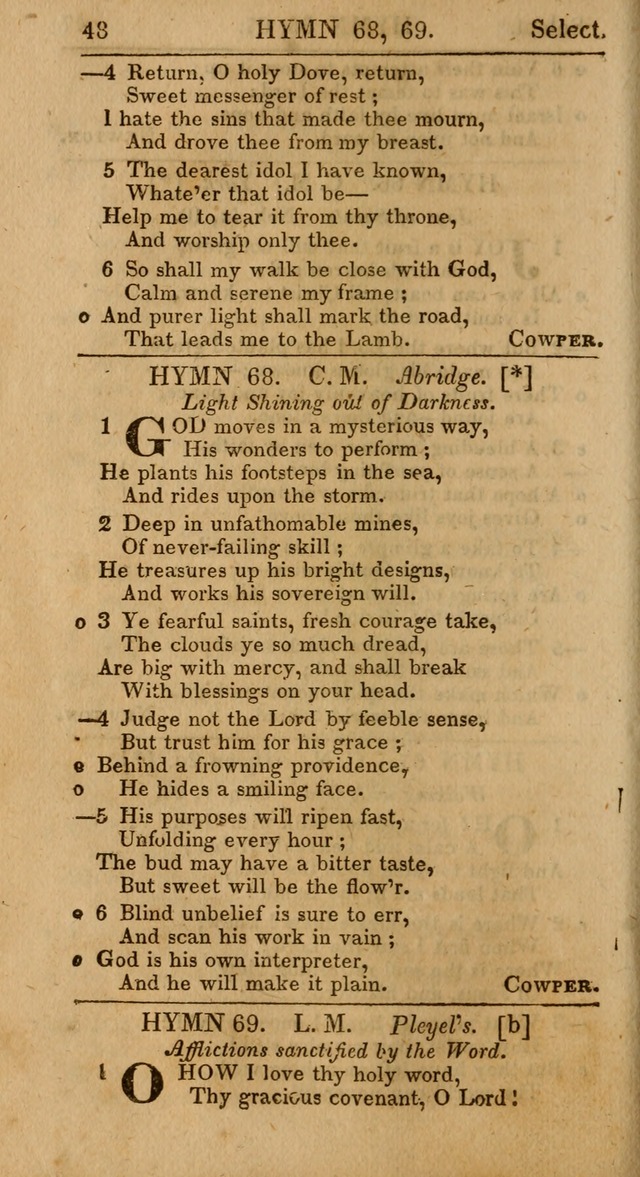 Select Hymns: the third part of Christian Psalmody; with directions for musical expression (Stereotype ed.) page 48