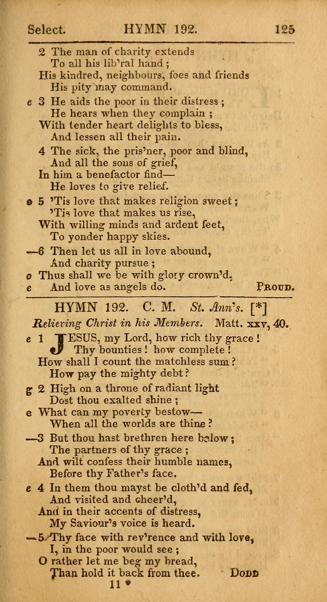 Select Hymns, The Third Part of Christian Psalmody. 3rd ed. page 125