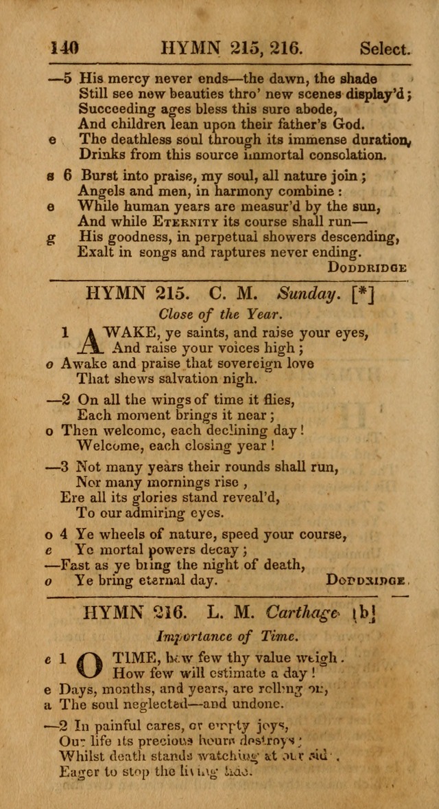 Select Hymns, The Third Part of Christian Psalmody. 3rd ed. page 140