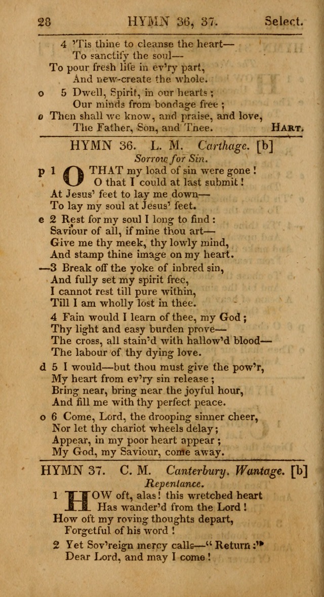 Select Hymns, The Third Part of Christian Psalmody. 3rd ed. page 28