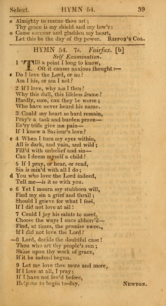 Select Hymns, The Third Part of Christian Psalmody. 3rd ed. page 39